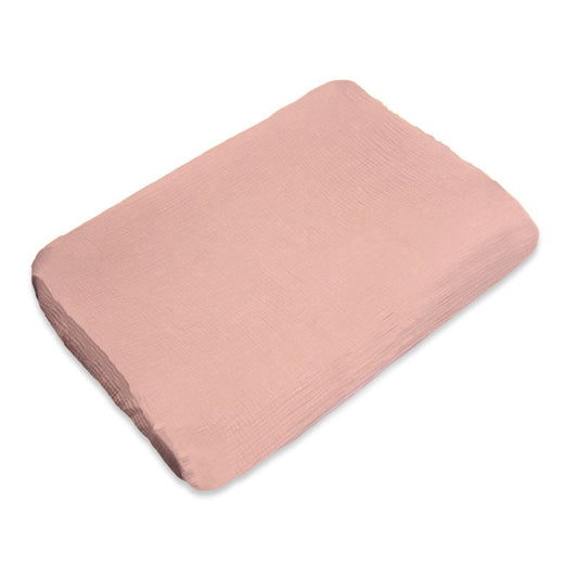 housse de matelas a langer Rose en coton bio gots